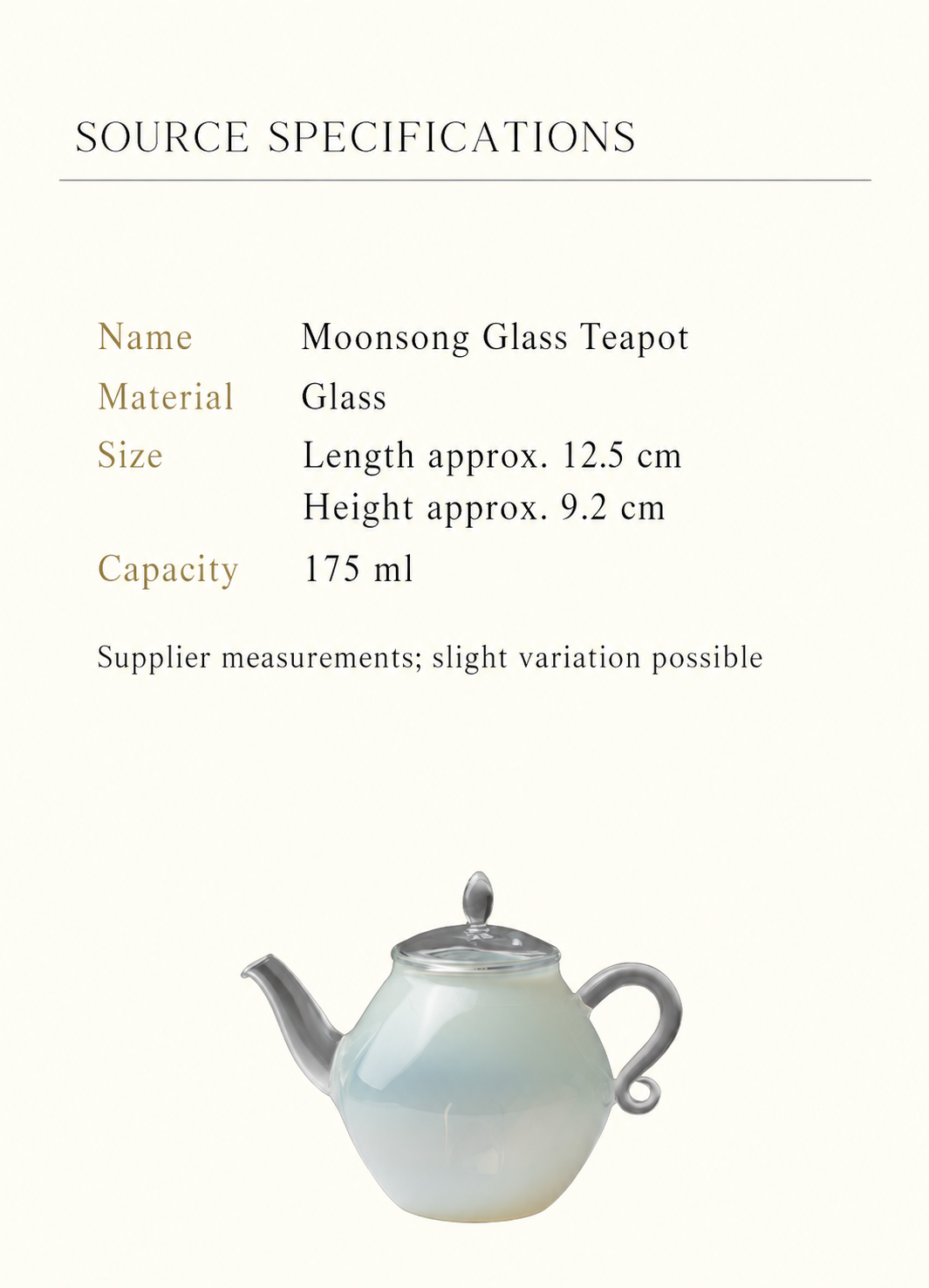 Source specifications