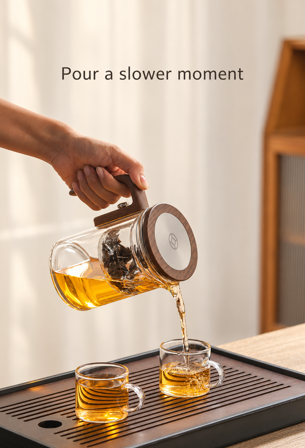 Pour a slower moment
