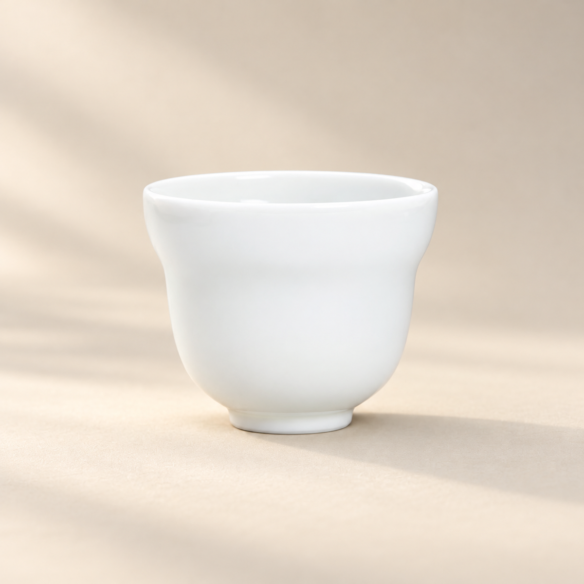Quiet Form White Ceramic Tea Cup — image 5