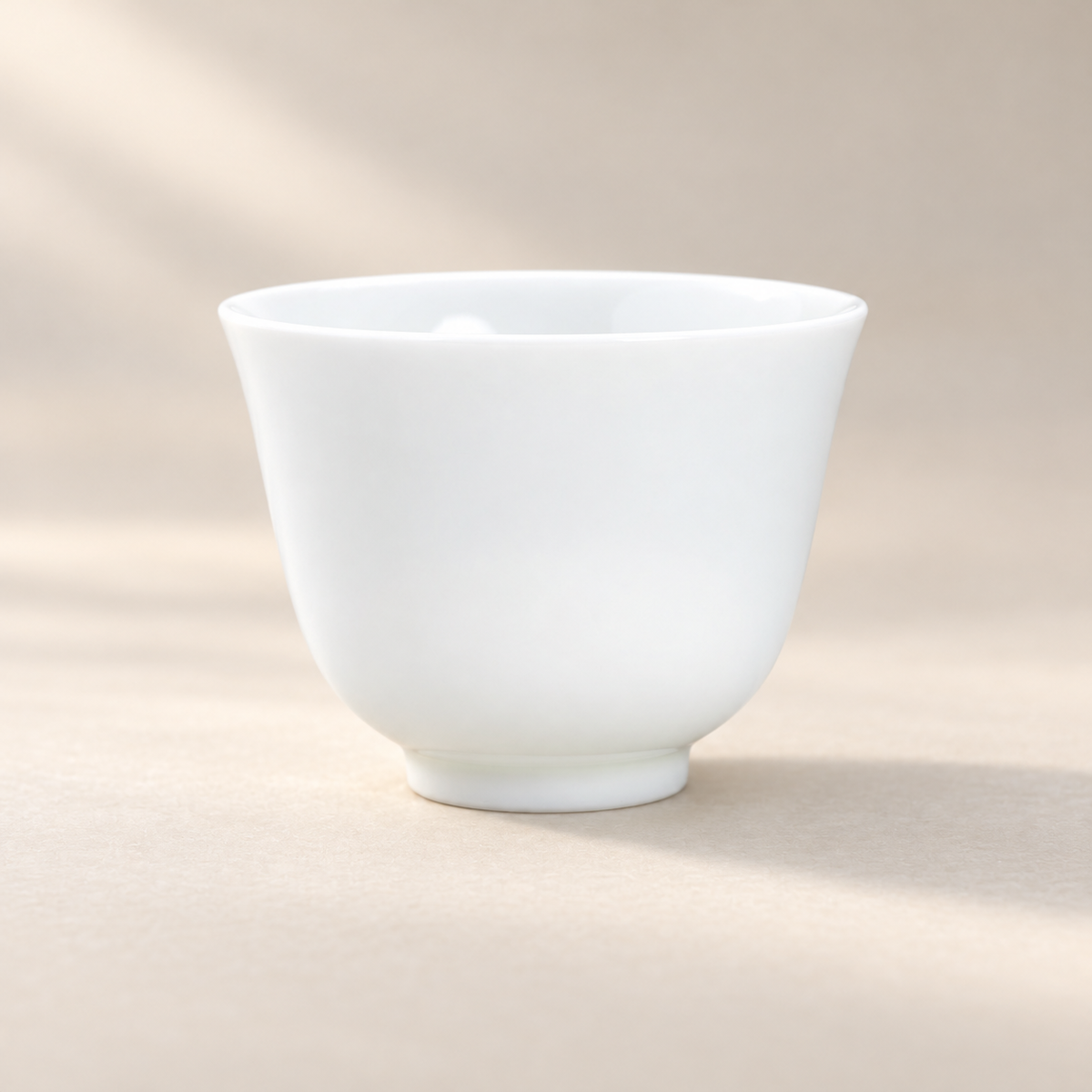 Quiet Form White Ceramic Tea Cup — image 6