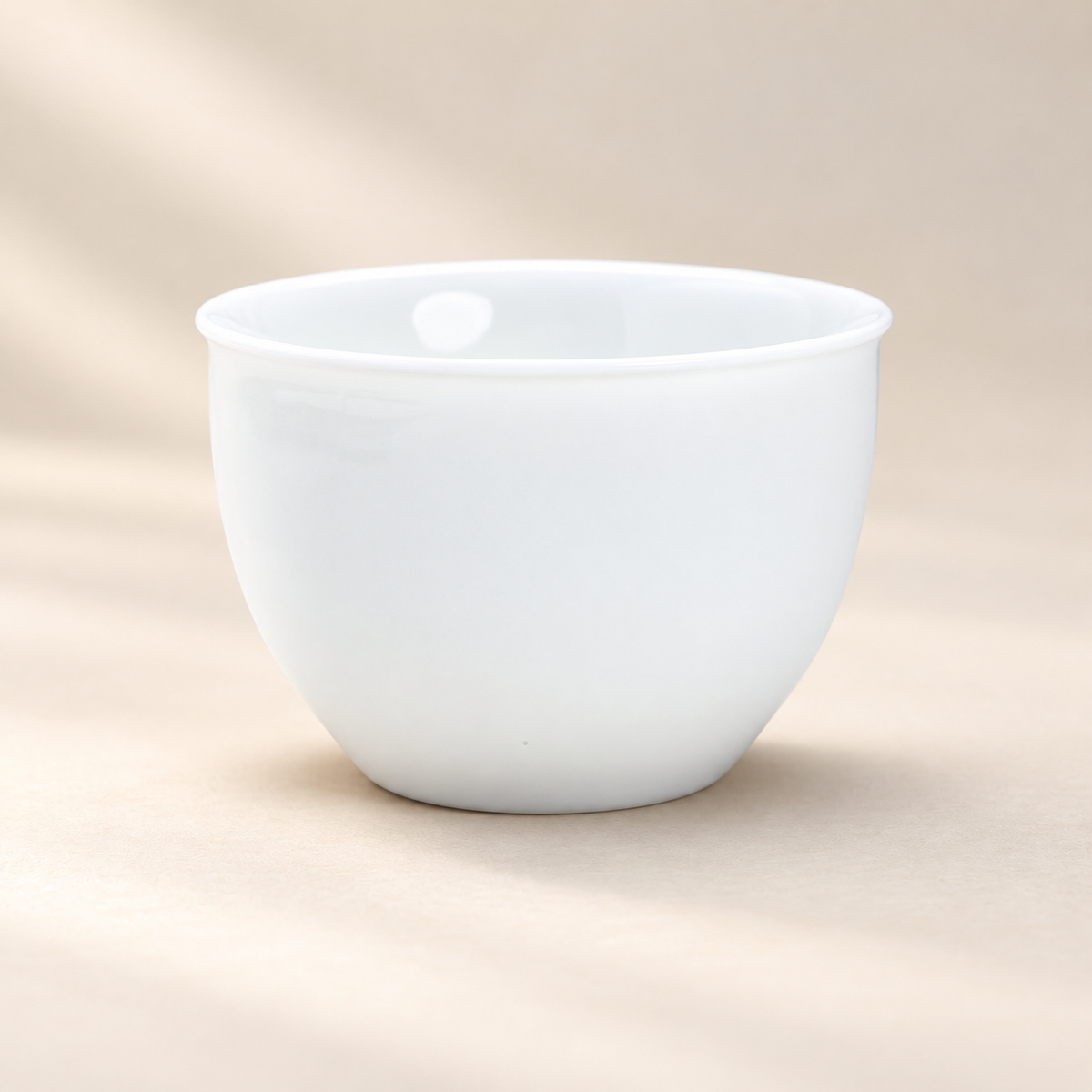 Quiet Form White Ceramic Tea Cup — image 7