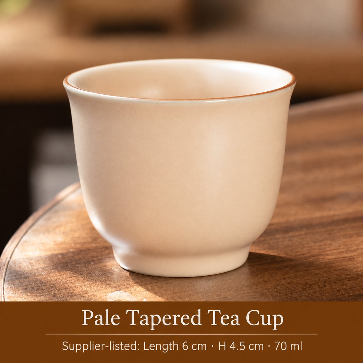 Pale Tapered Tea Cup