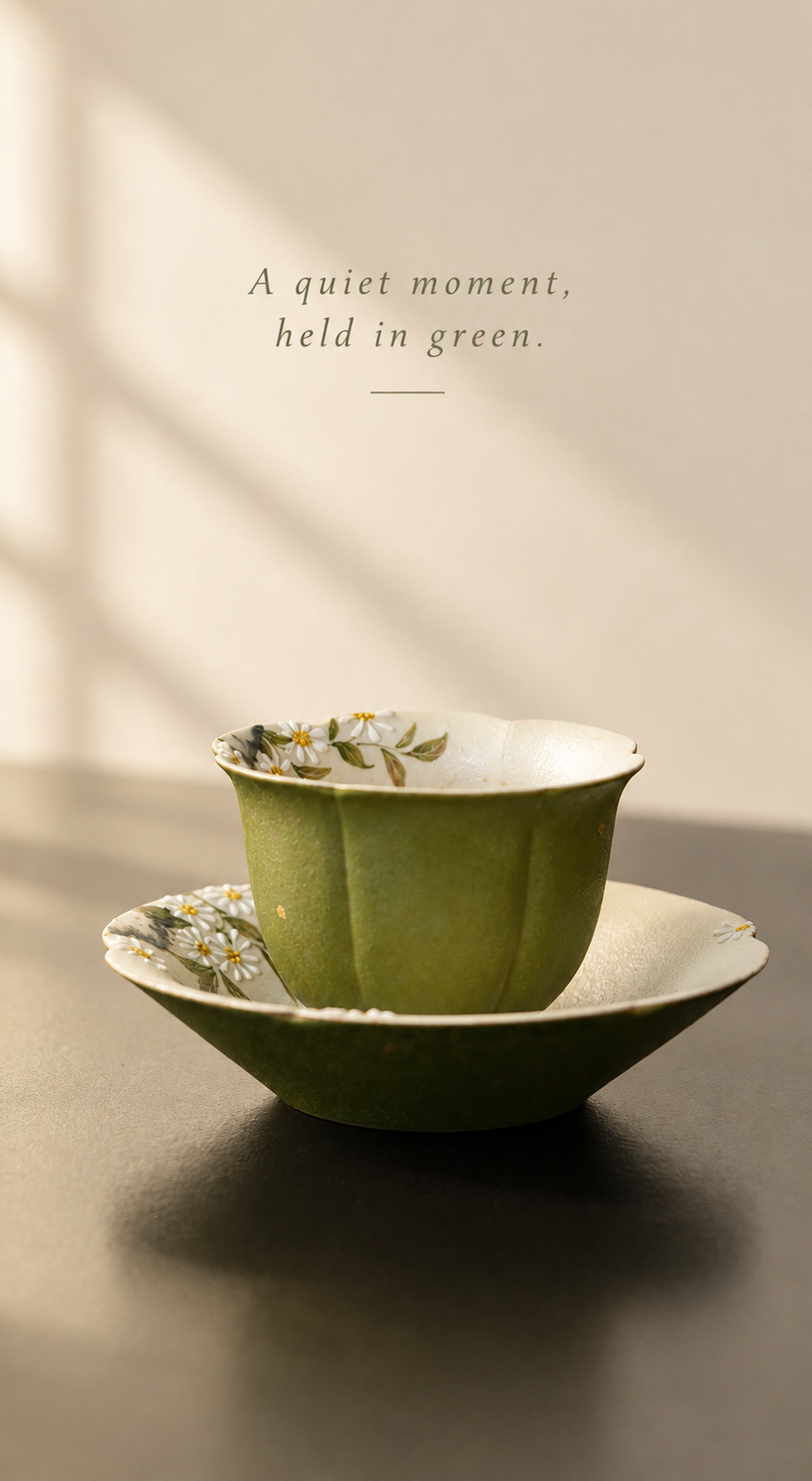 A quiet moment, held in green
