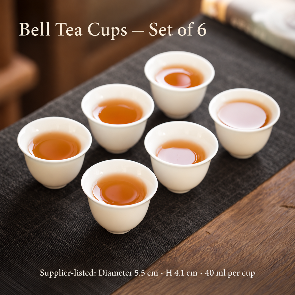 Bell Tea Cups — Set of 6