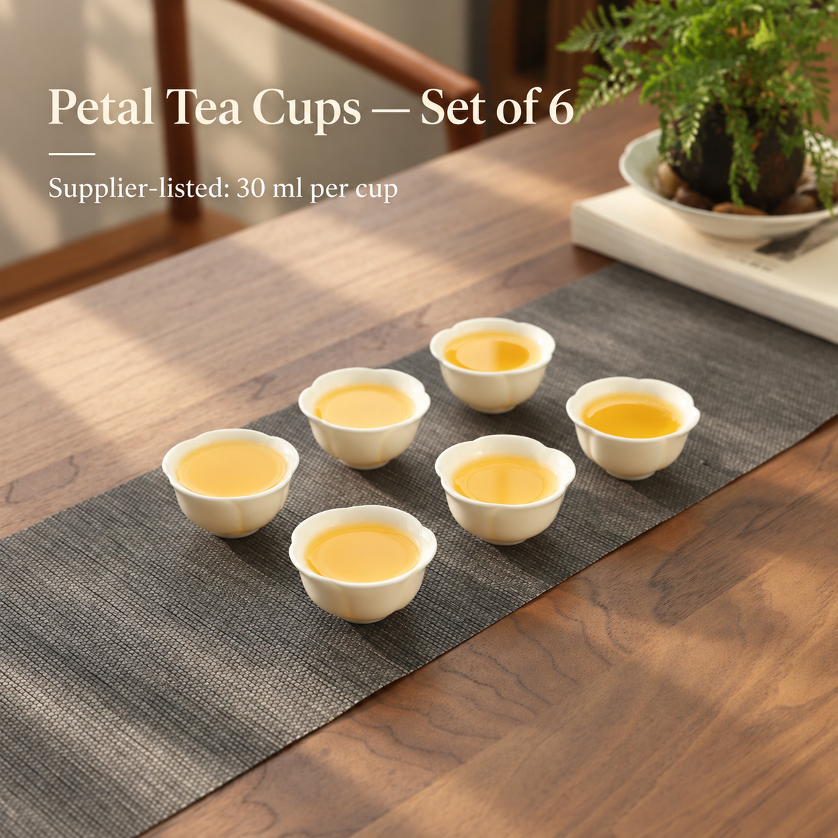 Petal Tea Cups — Set of 6