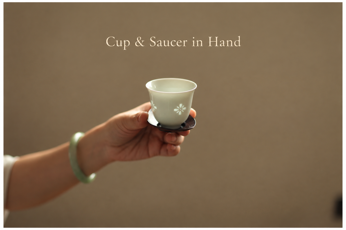 Cup & Saucer in Hand