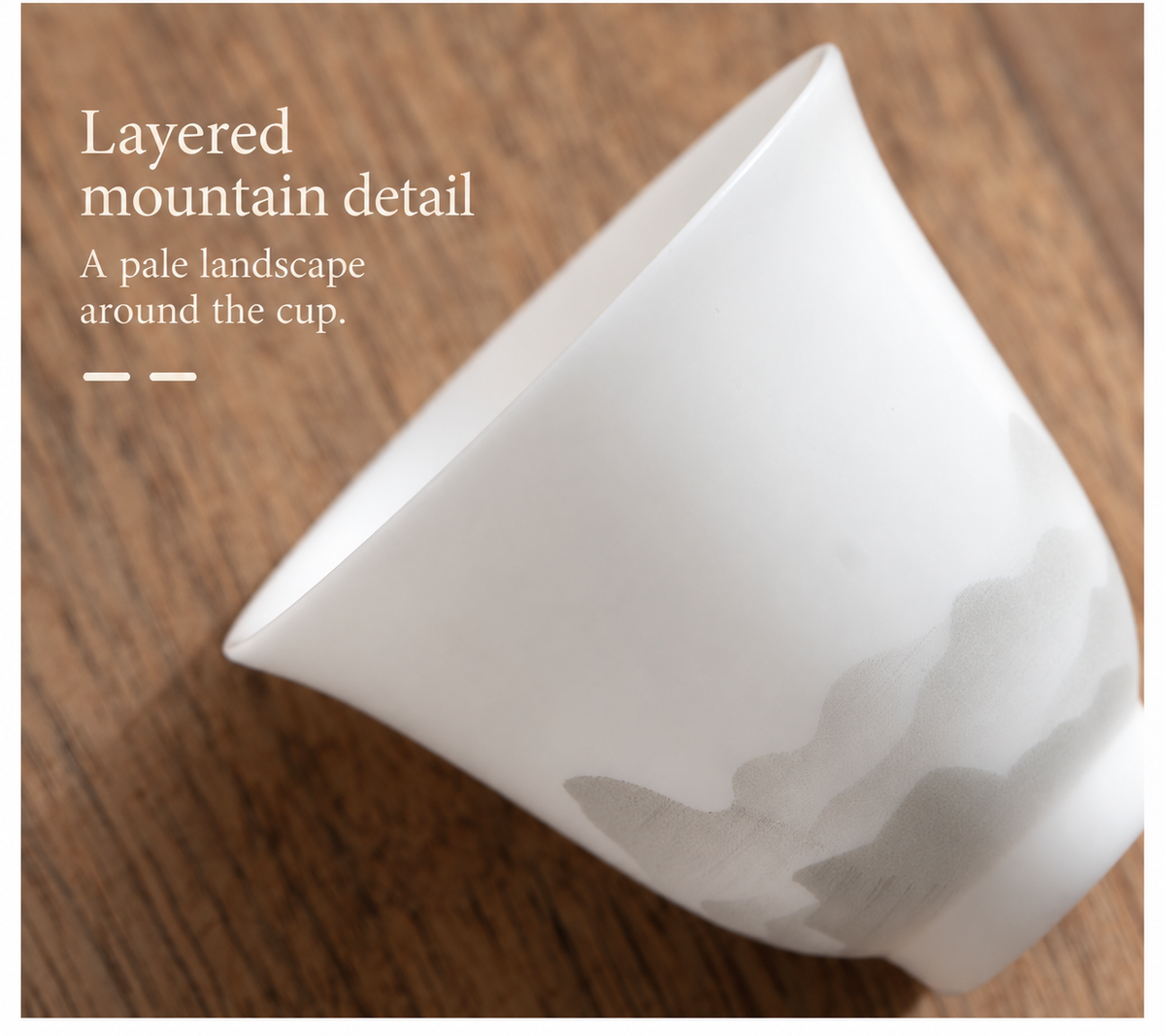 Layered mountain detail
