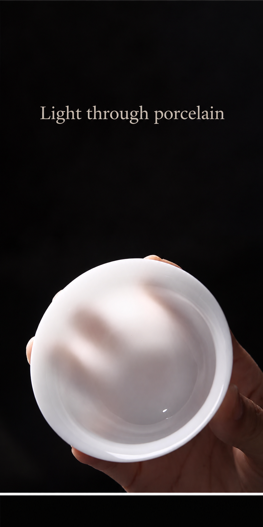 Light through porcelain