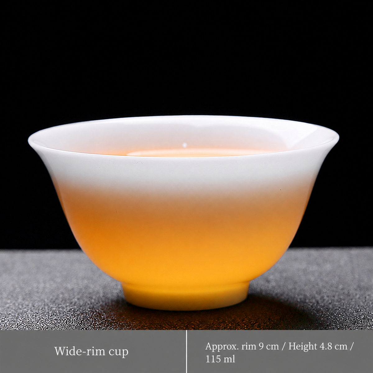 Wide-rim cup / Approx. 115 ml