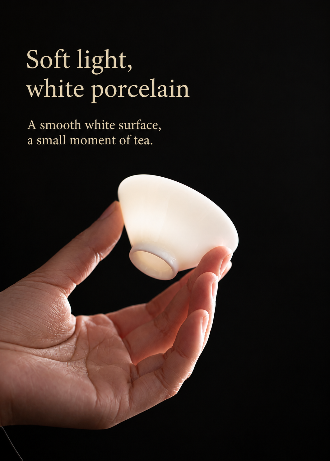 Soft light, white porcelain