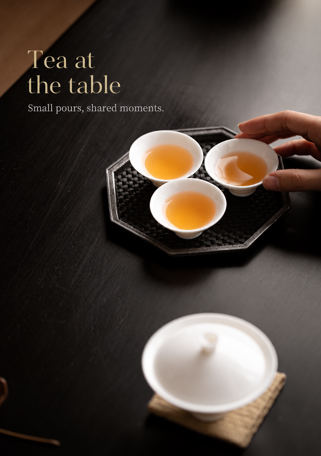 Tea at the table