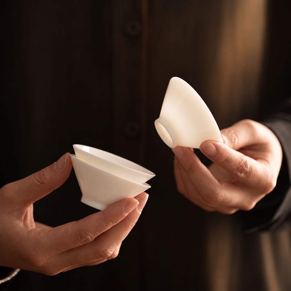 Douli White Porcelain Tasting Cups — image 2