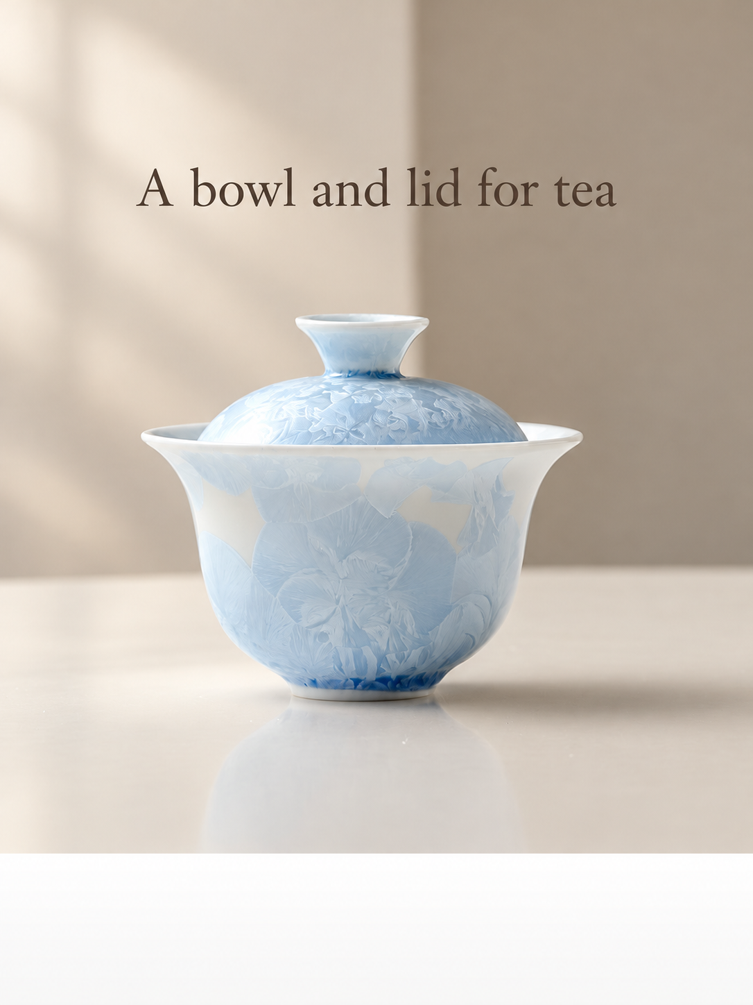 Ice-Blue Crystalline Ceramic Teaware — image 3