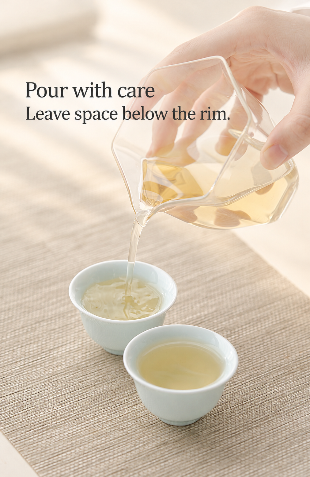 Pour with care