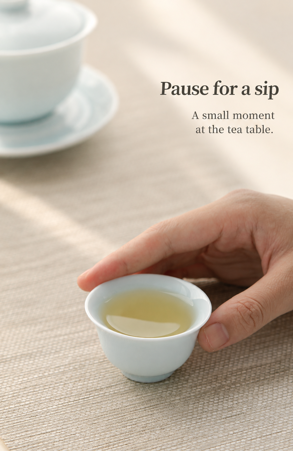 Pause for a sip