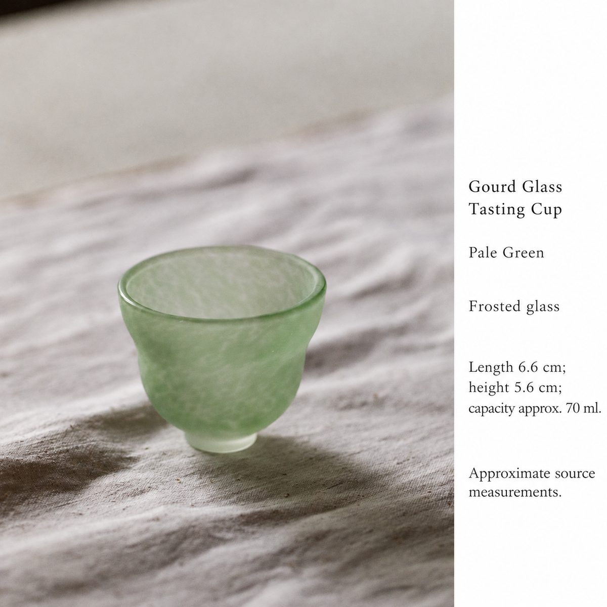 Gourd Glass Tasting Cup — Pale Green