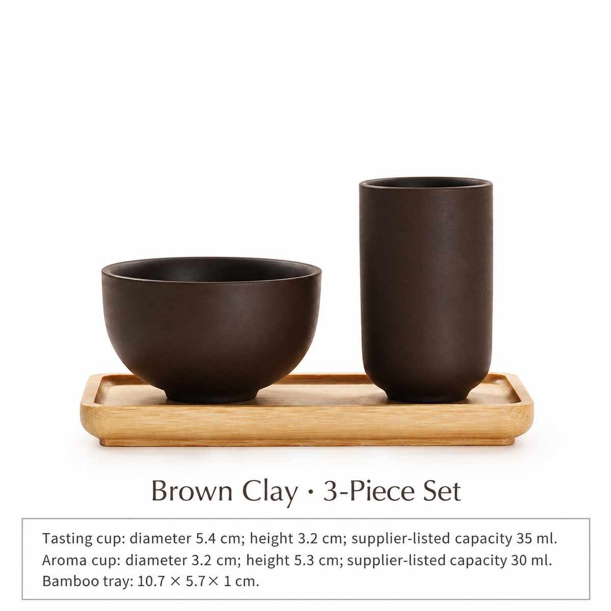 Brown Clay · 3-Piece Set