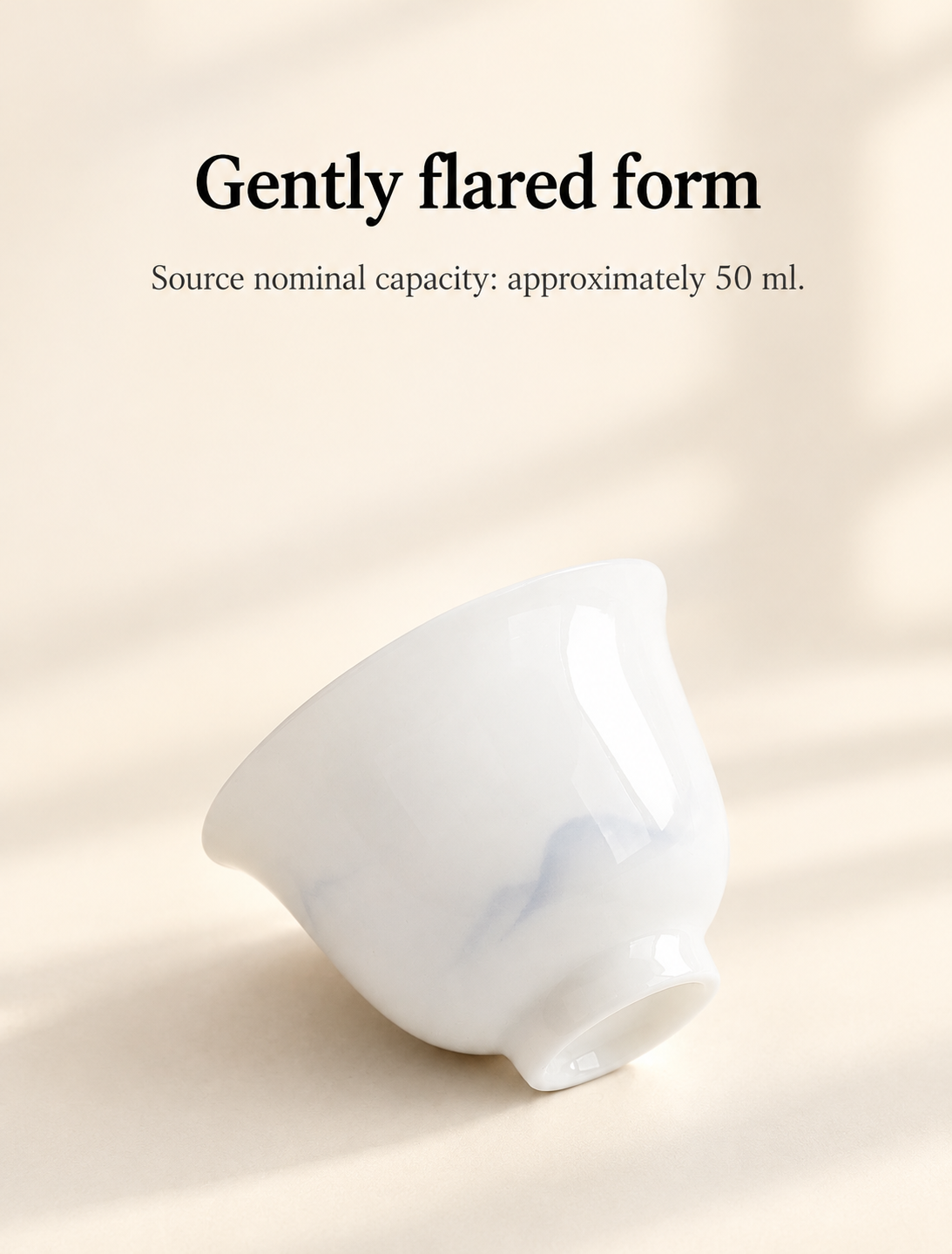 Gently flared form