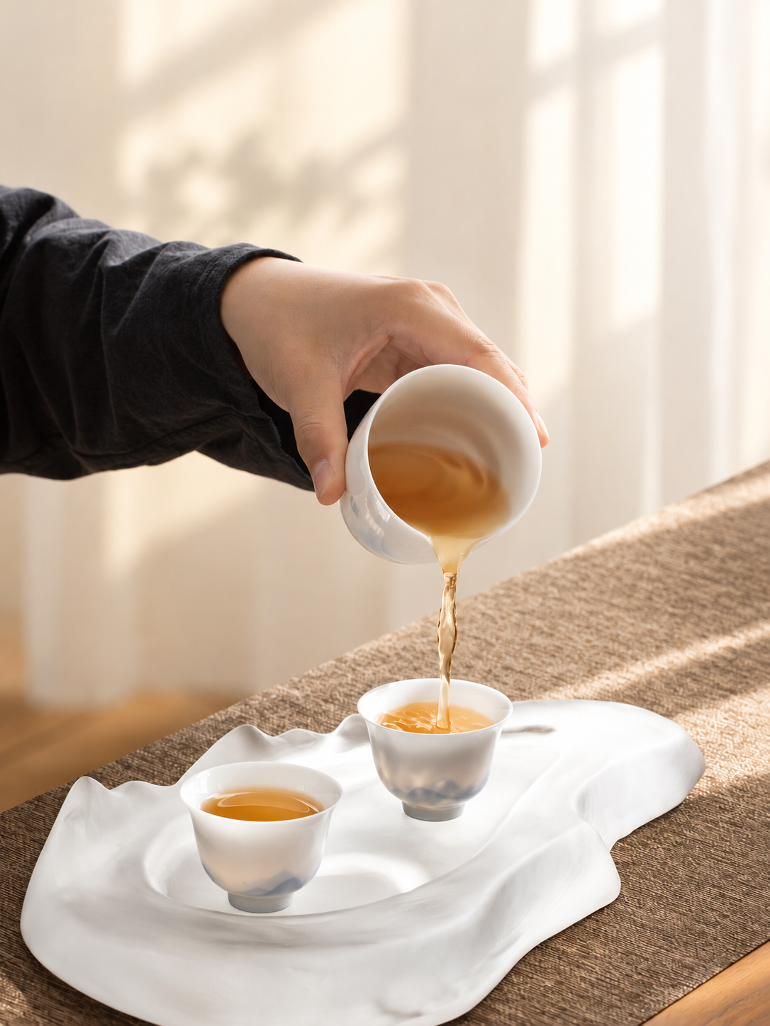 Distant Mountain Porcelain Tea Cup — image 3