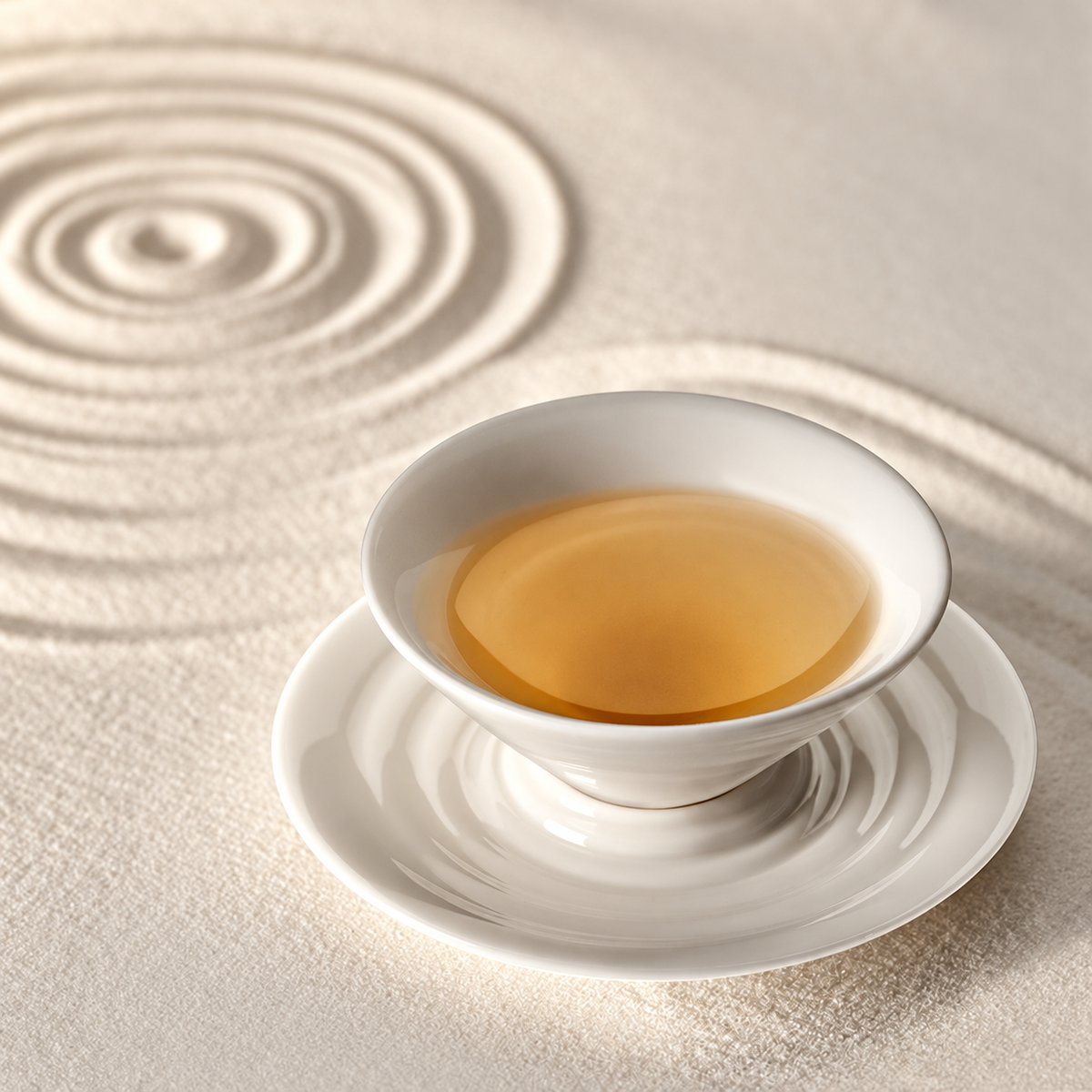 Yongquan Conical Porcelain Tea Cup — image 2
