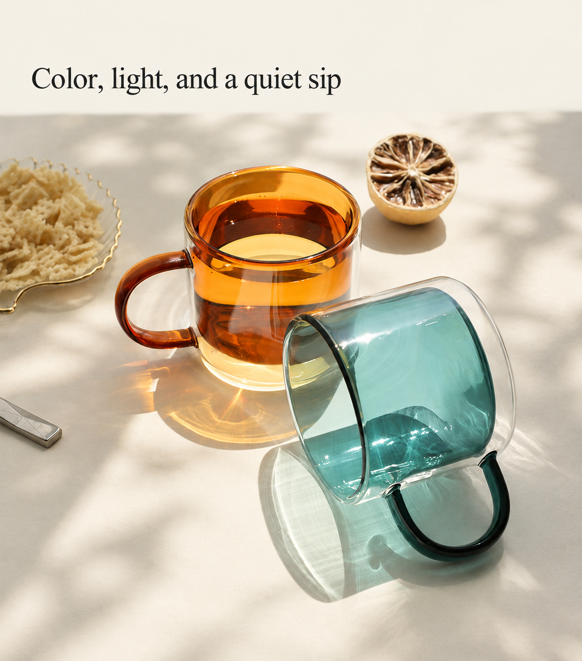 Color, light, and a quiet sip