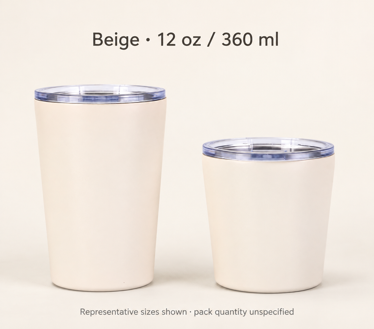 Beige · 12 oz / 360 ml