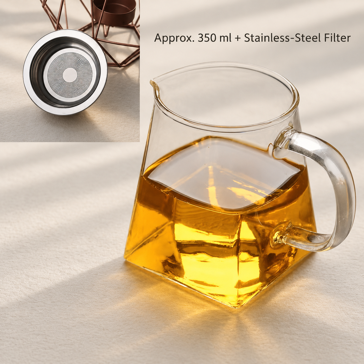Square Base · 350 ml + Filter