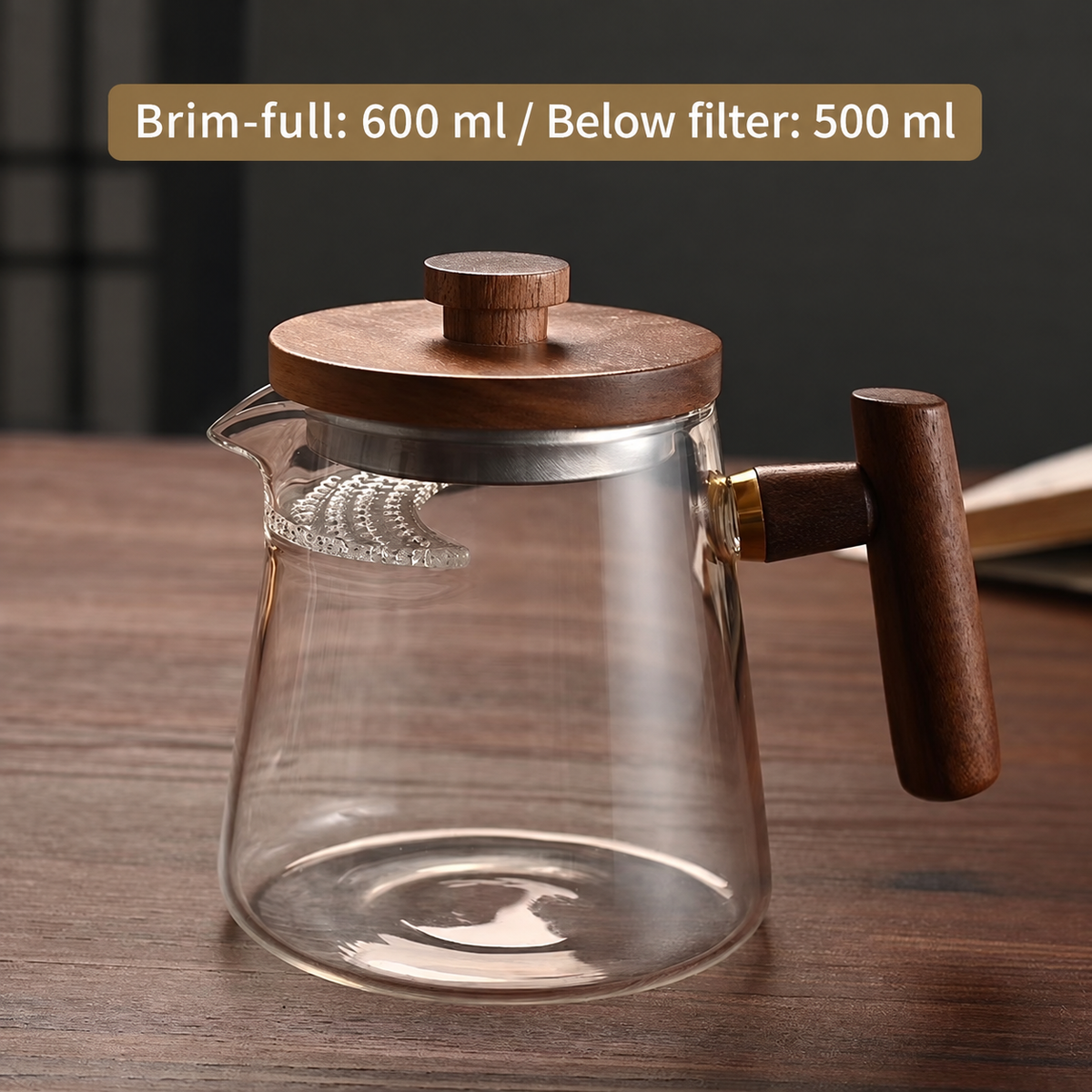 Crescent Filter Glass Tea Pitcher — image 7