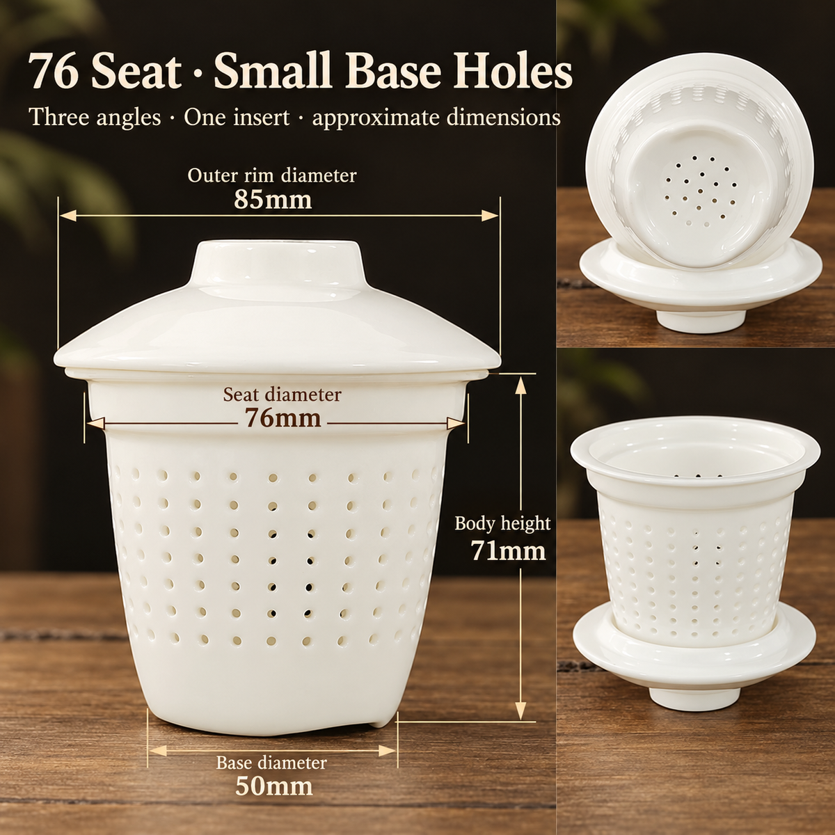 76 Seat · Small Base Holes