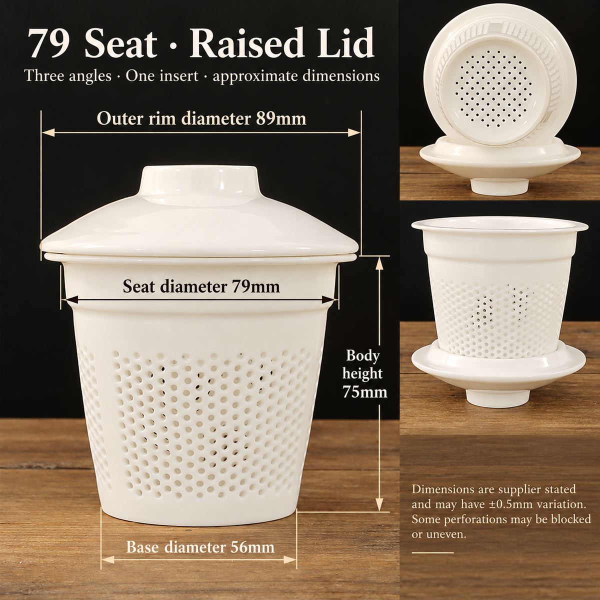 79 Seat · Raised Lid