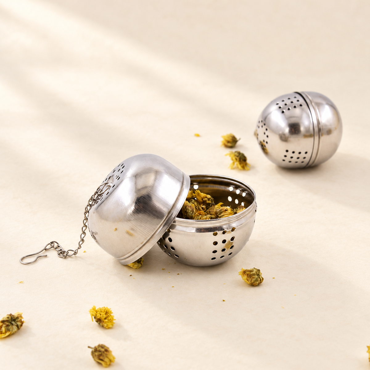 Perforated Tea Infuser with Chain — image 3