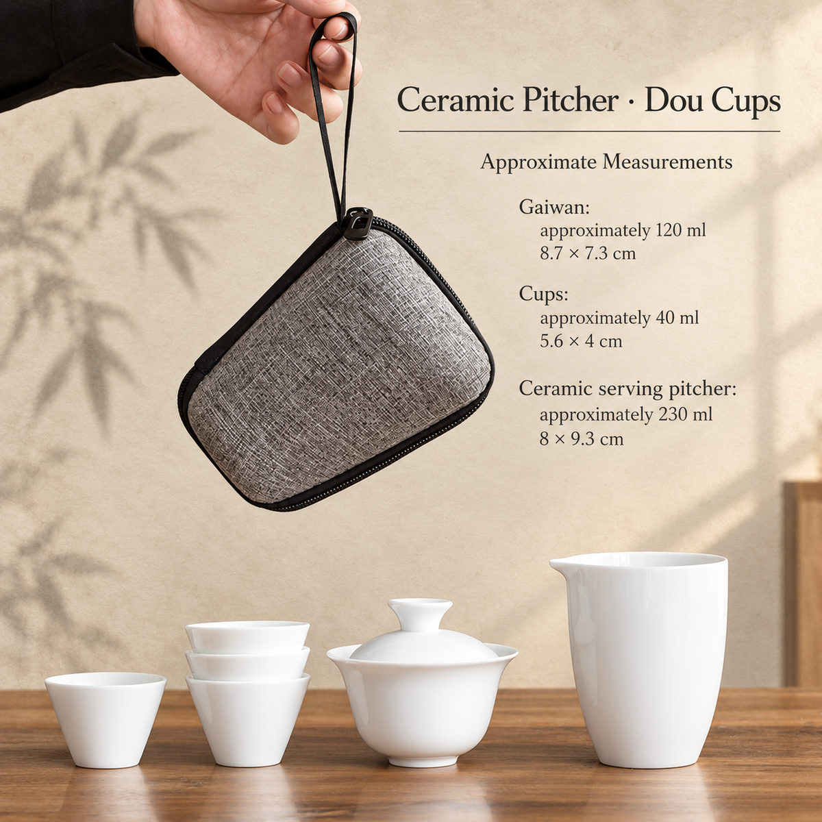Ceramic Pitcher · Dou Cups