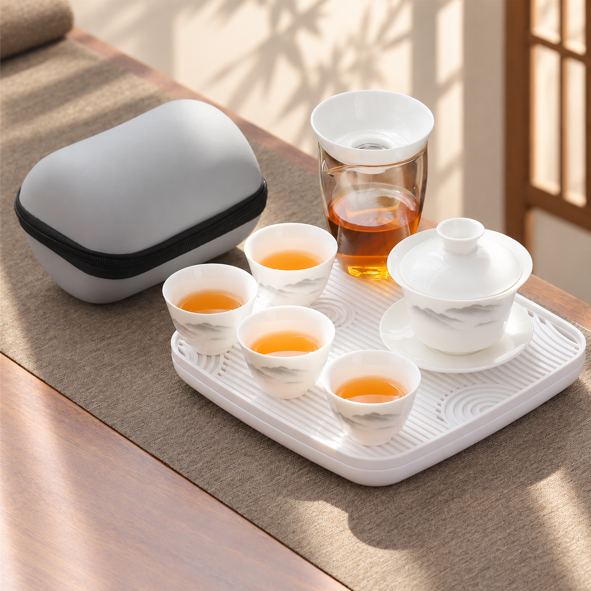Misty Mountains · Four Cups · With Tray