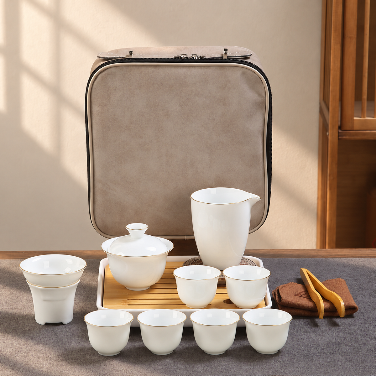 Gold-rim Yangzhong — 6 Cups
