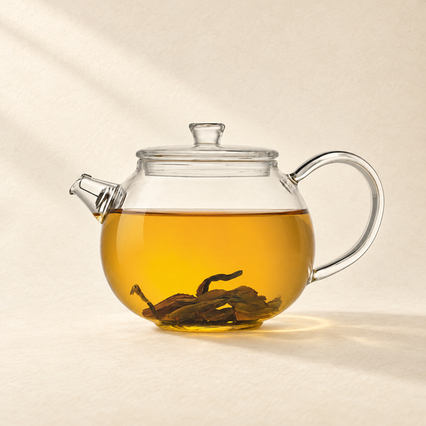 Round Glass Teapot with Spout Filter — 250 ml