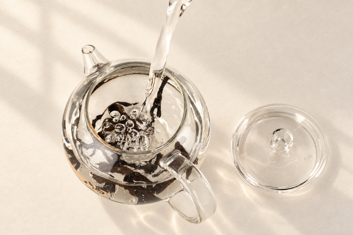 Round Glass Teapot with Spout Filter — 250 ml — image 6