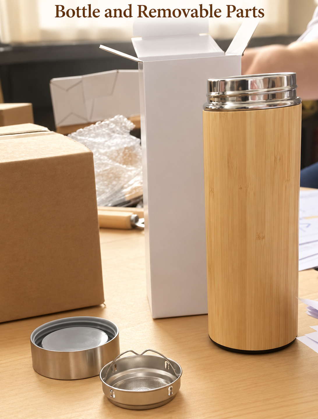 Bottle and Removable Parts