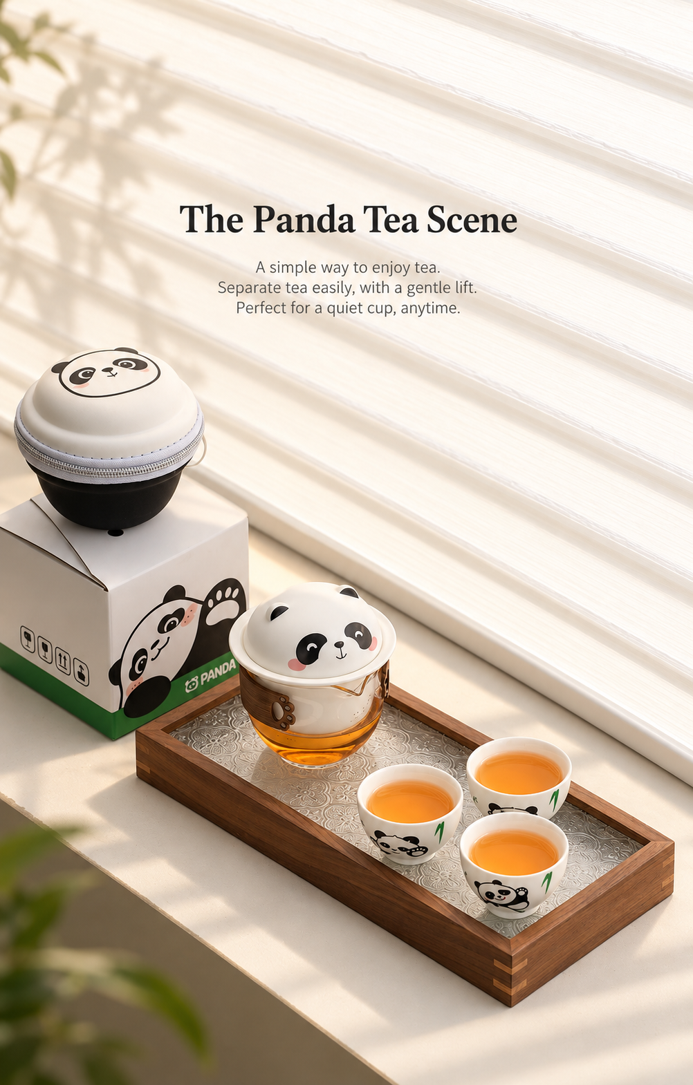 The Panda Tea Scene