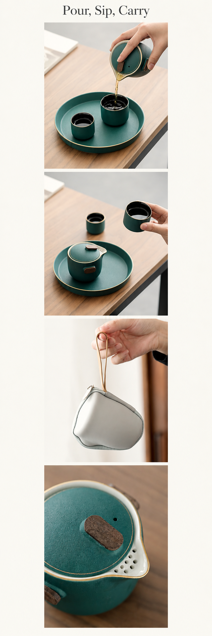 Pour, Sip, Carry