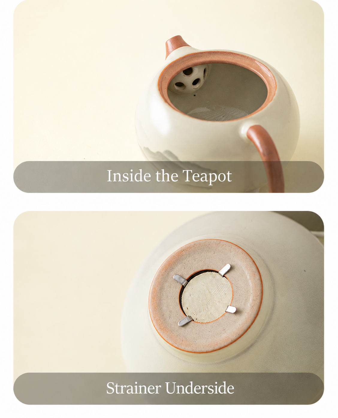 Inside the Teapot and Strainer