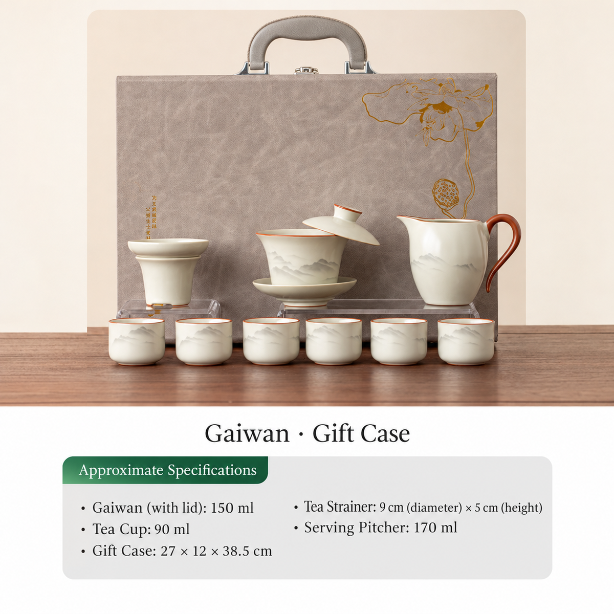 Mountain Landscape Ceramic Gongfu Tea Sets — image 35