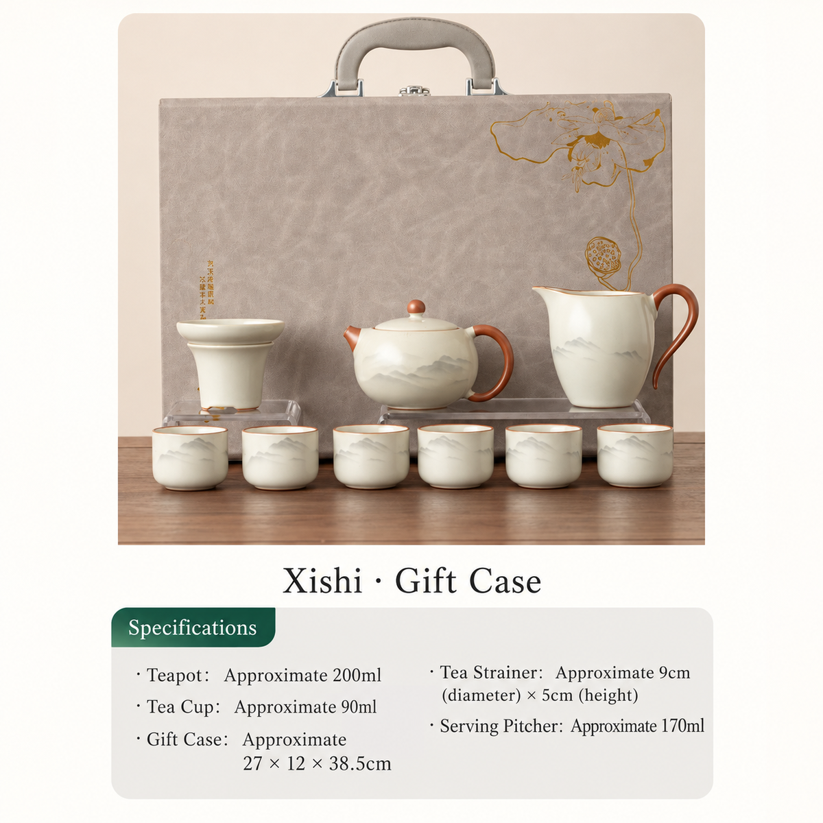 Mountain Landscape Ceramic Gongfu Tea Sets — image 36