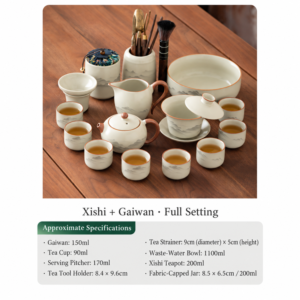 Xishi + Gaiwan - Full Setting