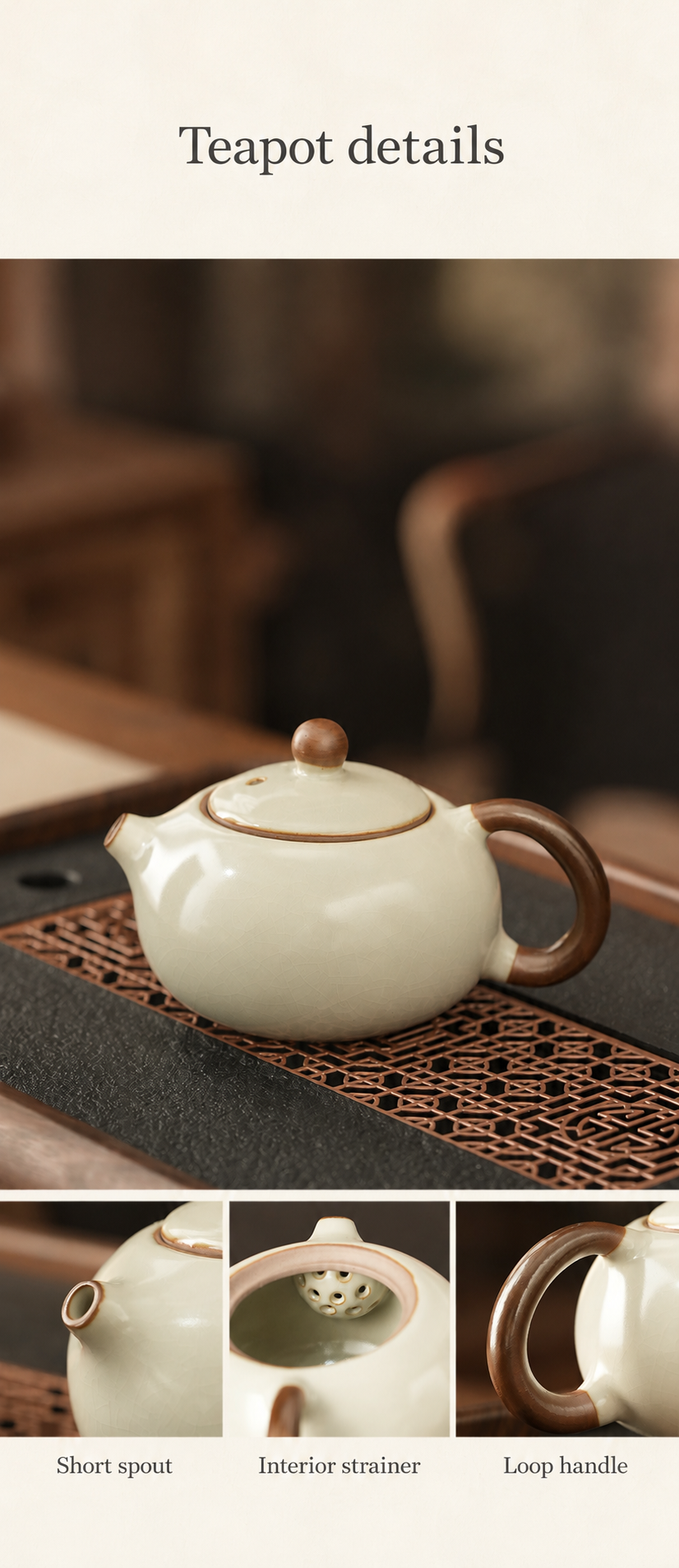Rounded teapot details