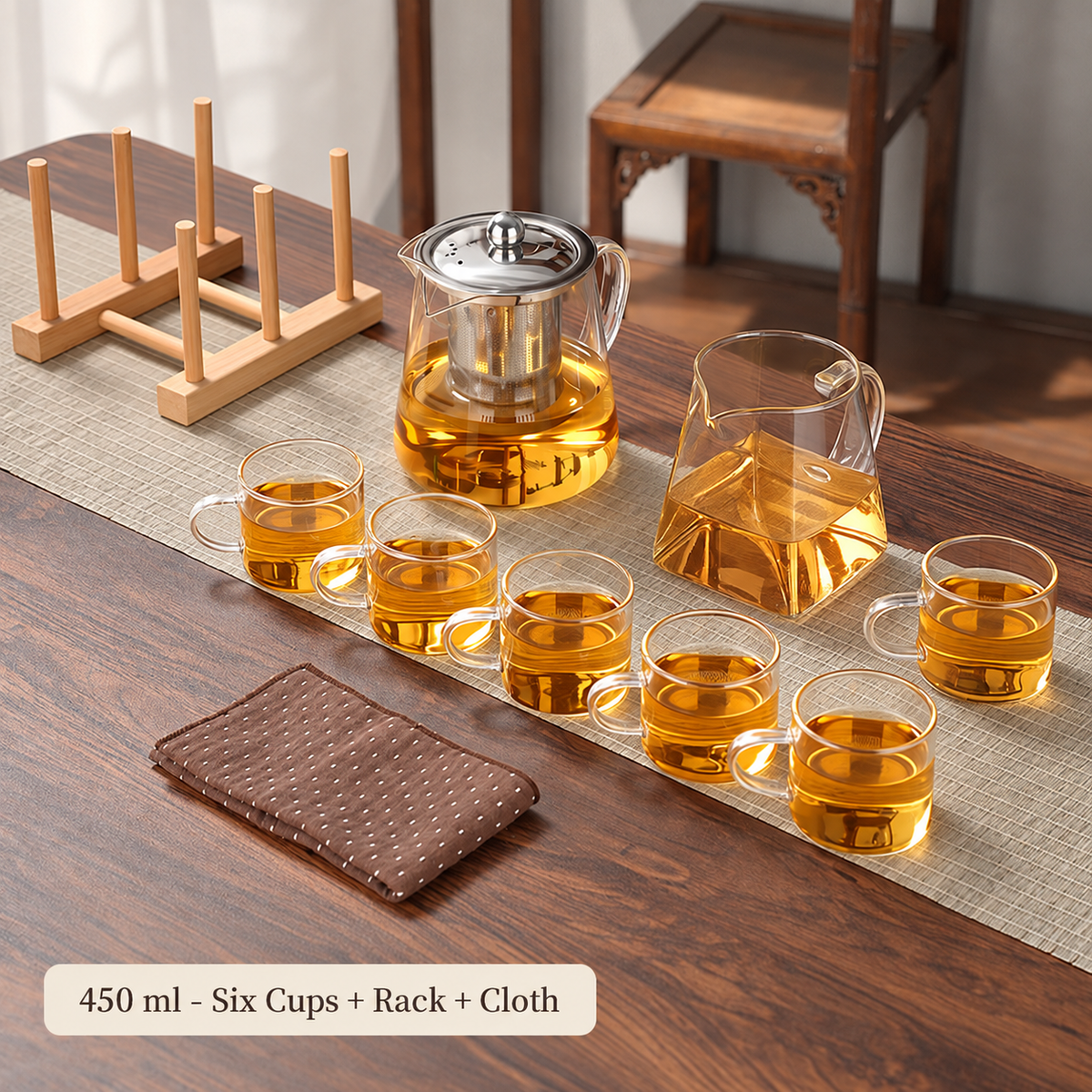 Clear Glass Infuser Tea Sets — image 10