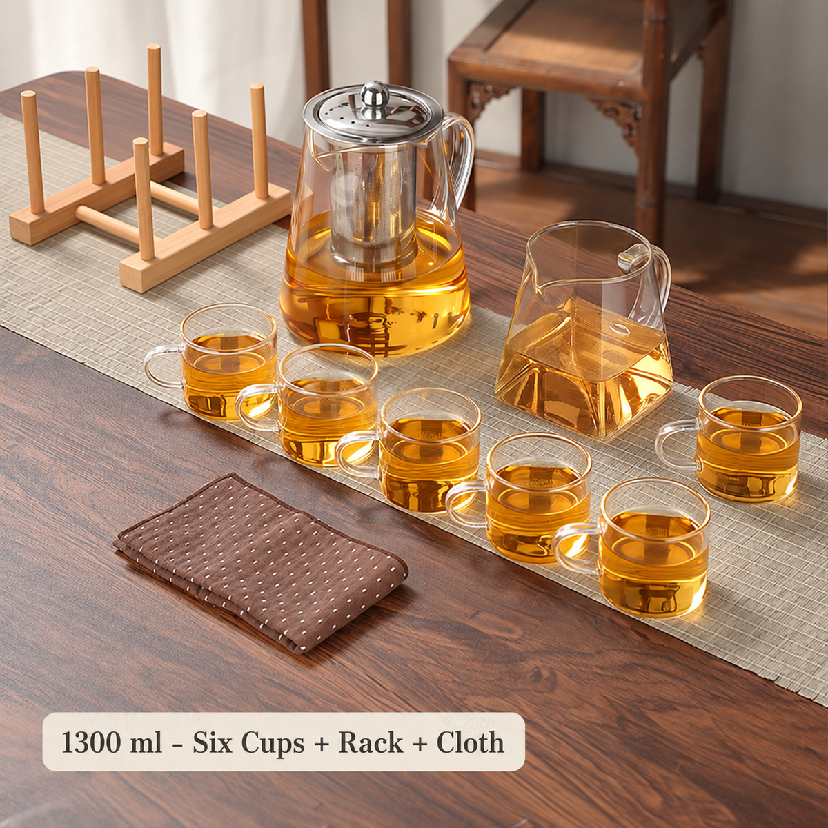 Clear Glass Infuser Tea Sets — image 13