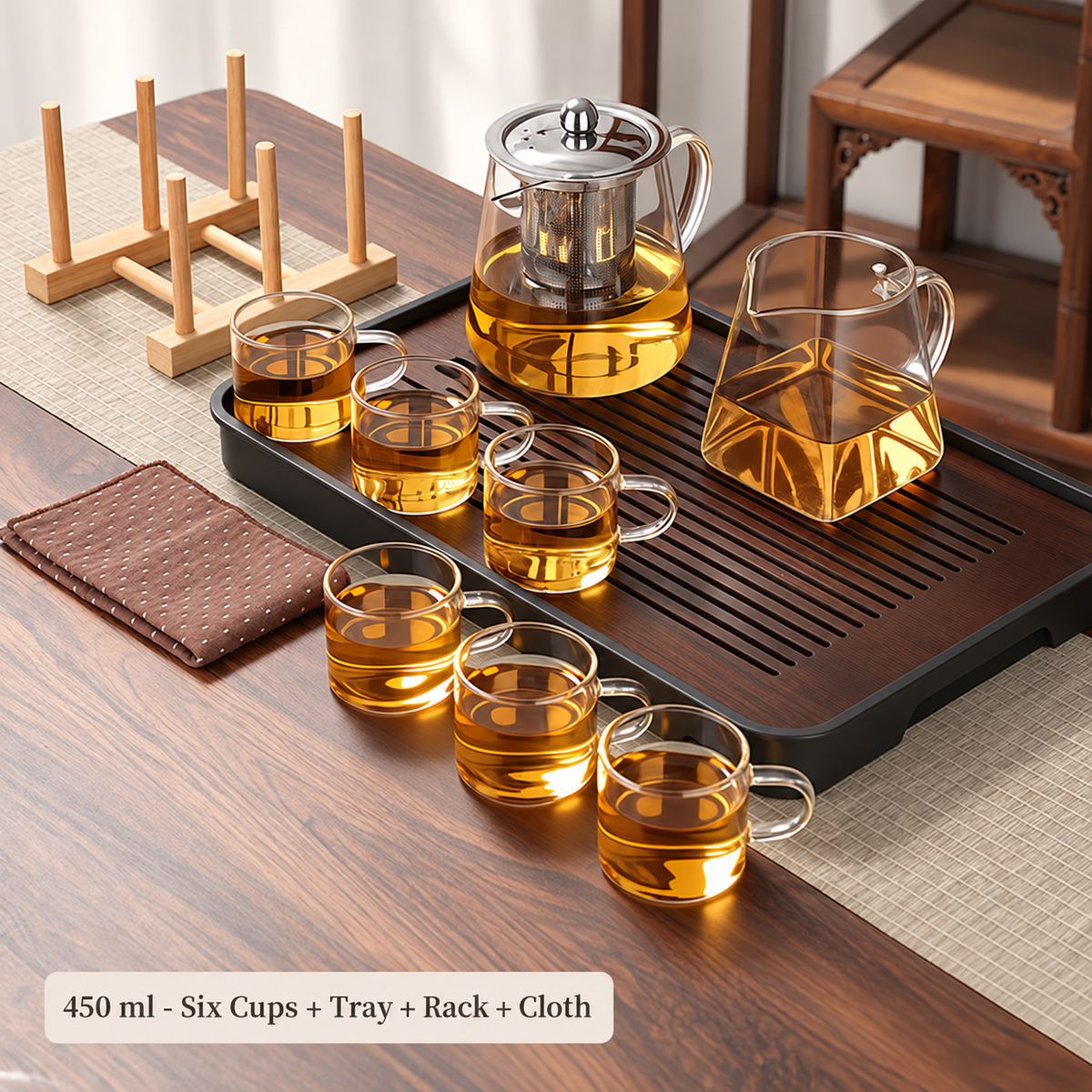 Clear Glass Infuser Tea Sets — image 14