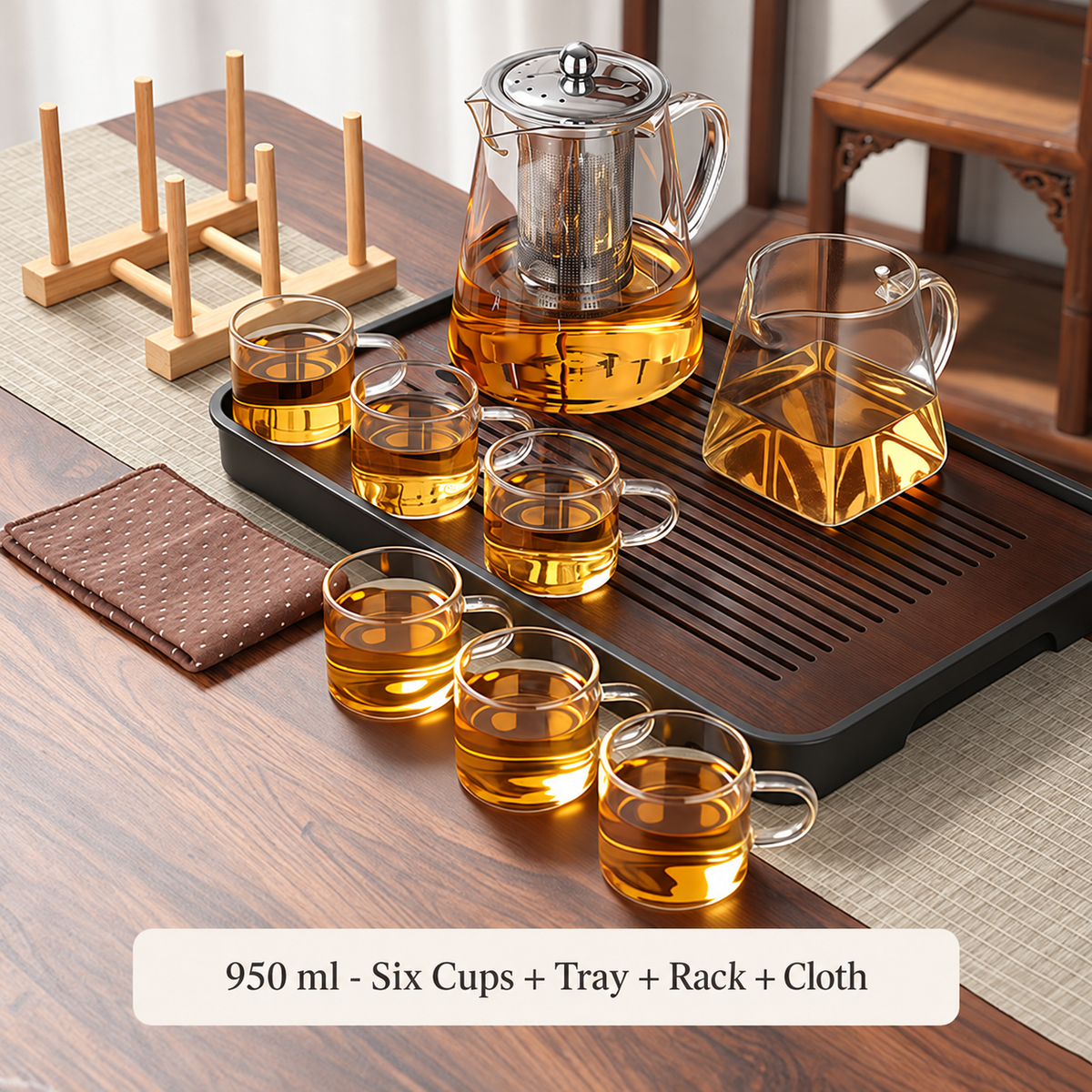 Clear Glass Infuser Tea Sets — image 16