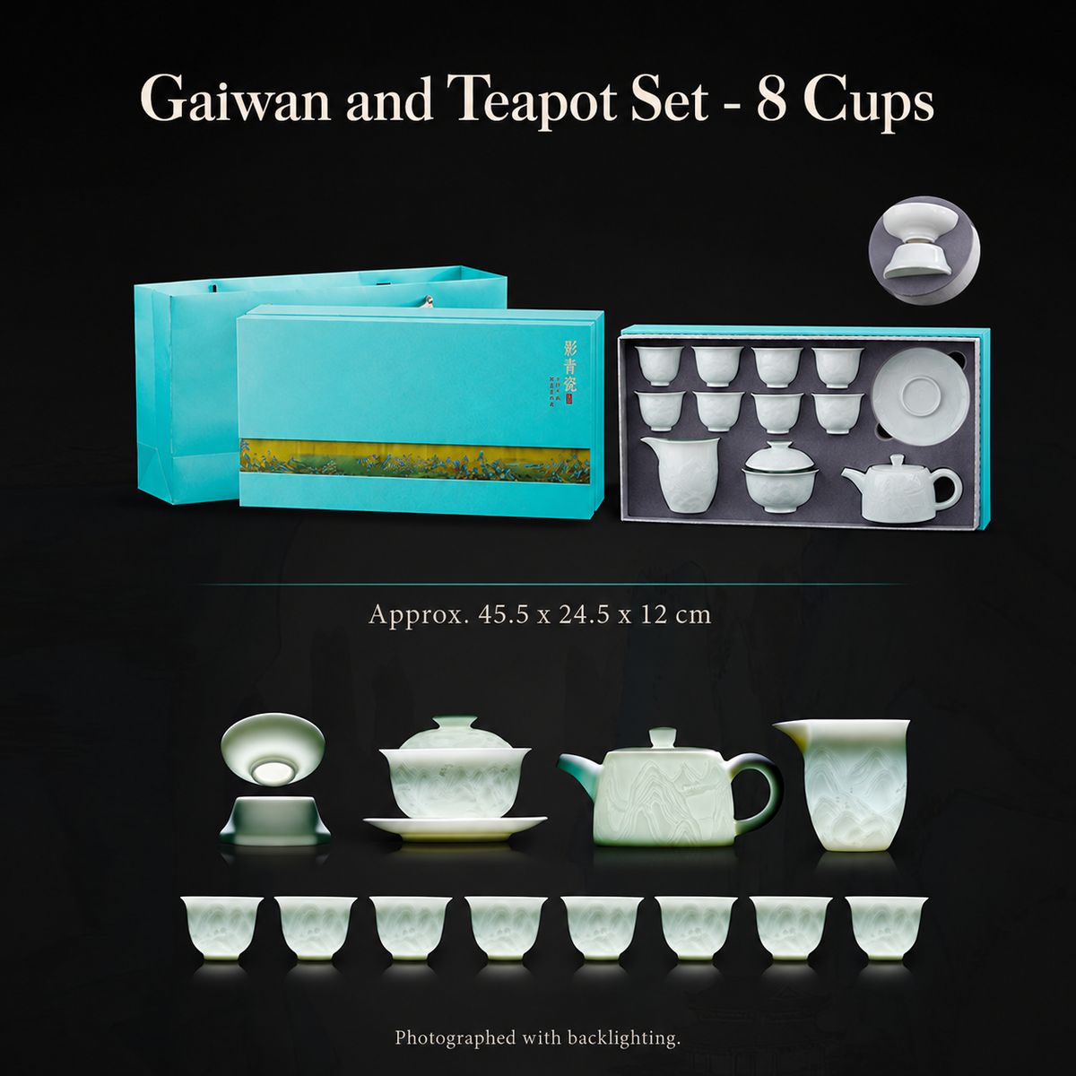 Gaiwan and Teapot Set - 8 Cups