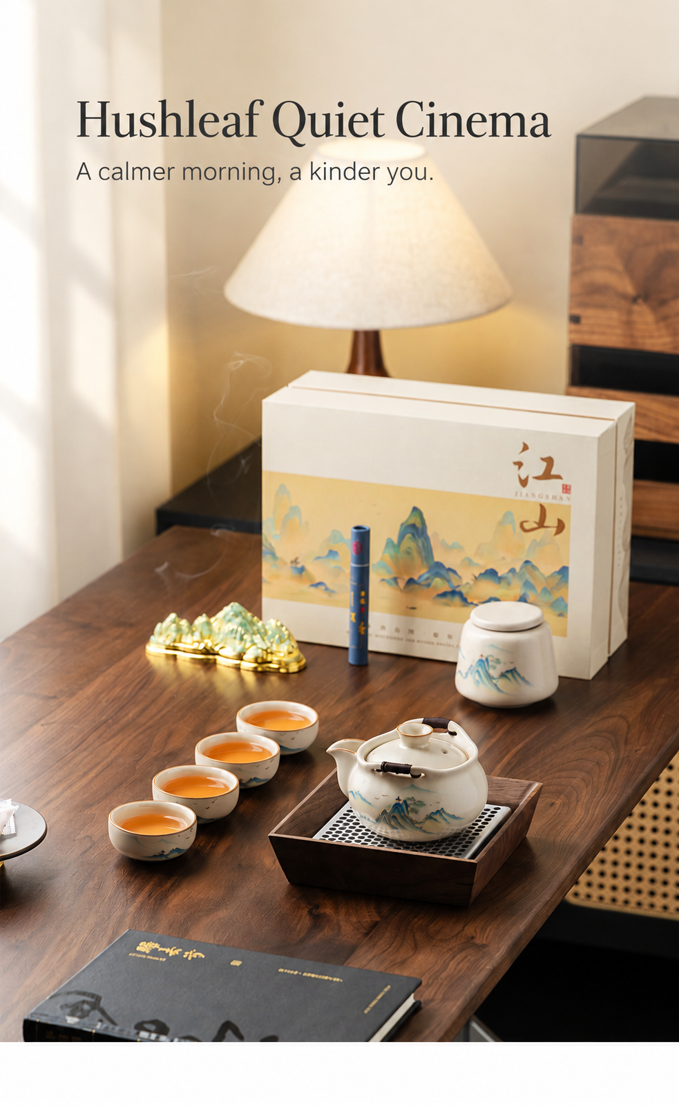 A quiet tea setting
